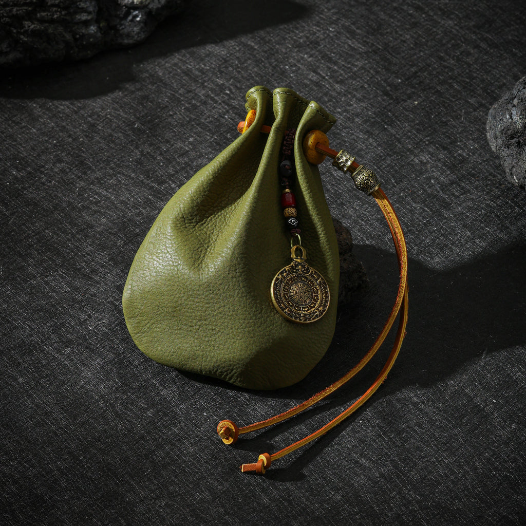 Oiled Cowhide Jewelry Pouch