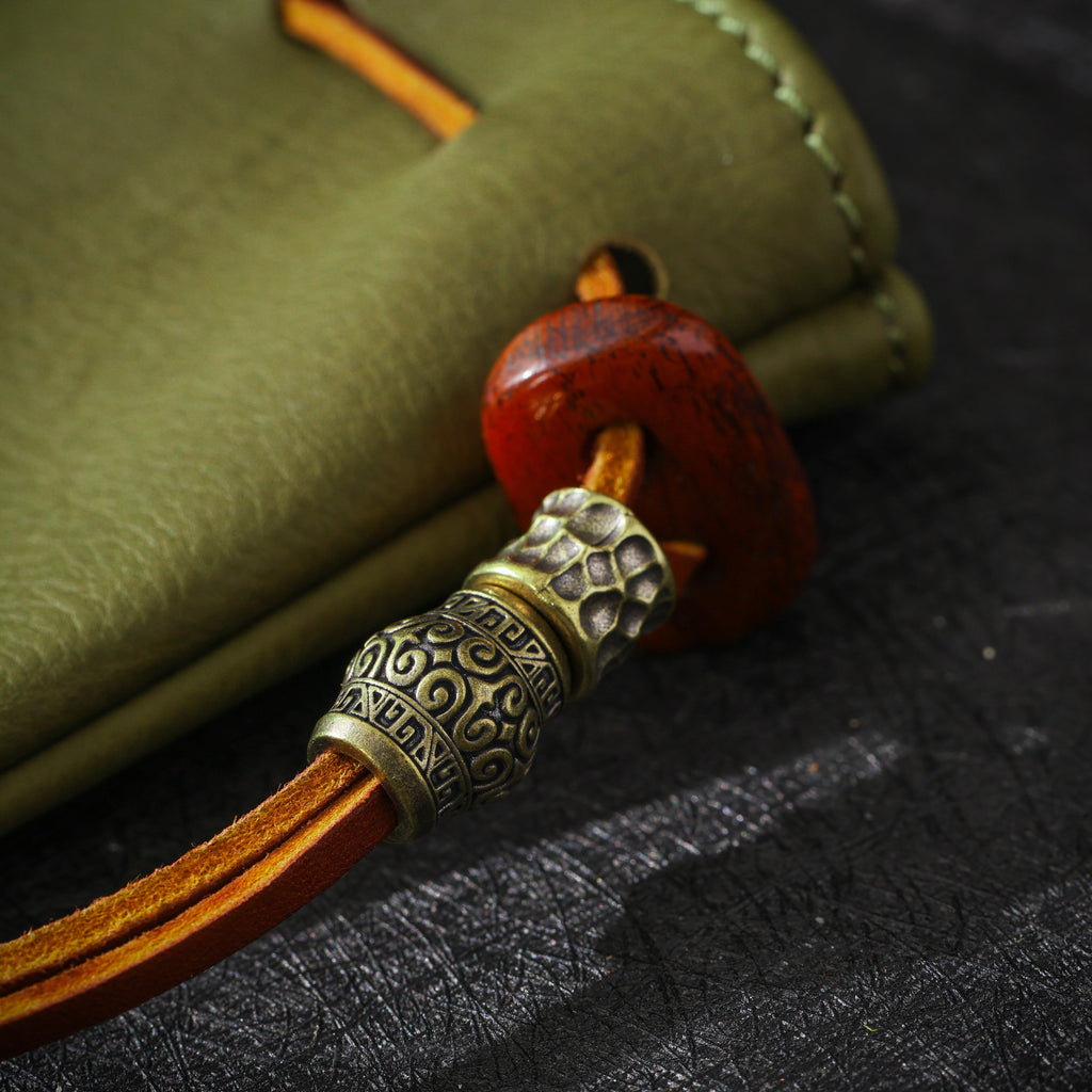 Oiled Cowhide Jewelry Pouch