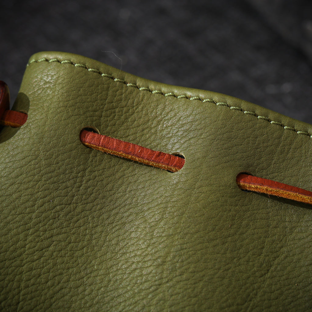 Oiled Cowhide Jewelry Pouch