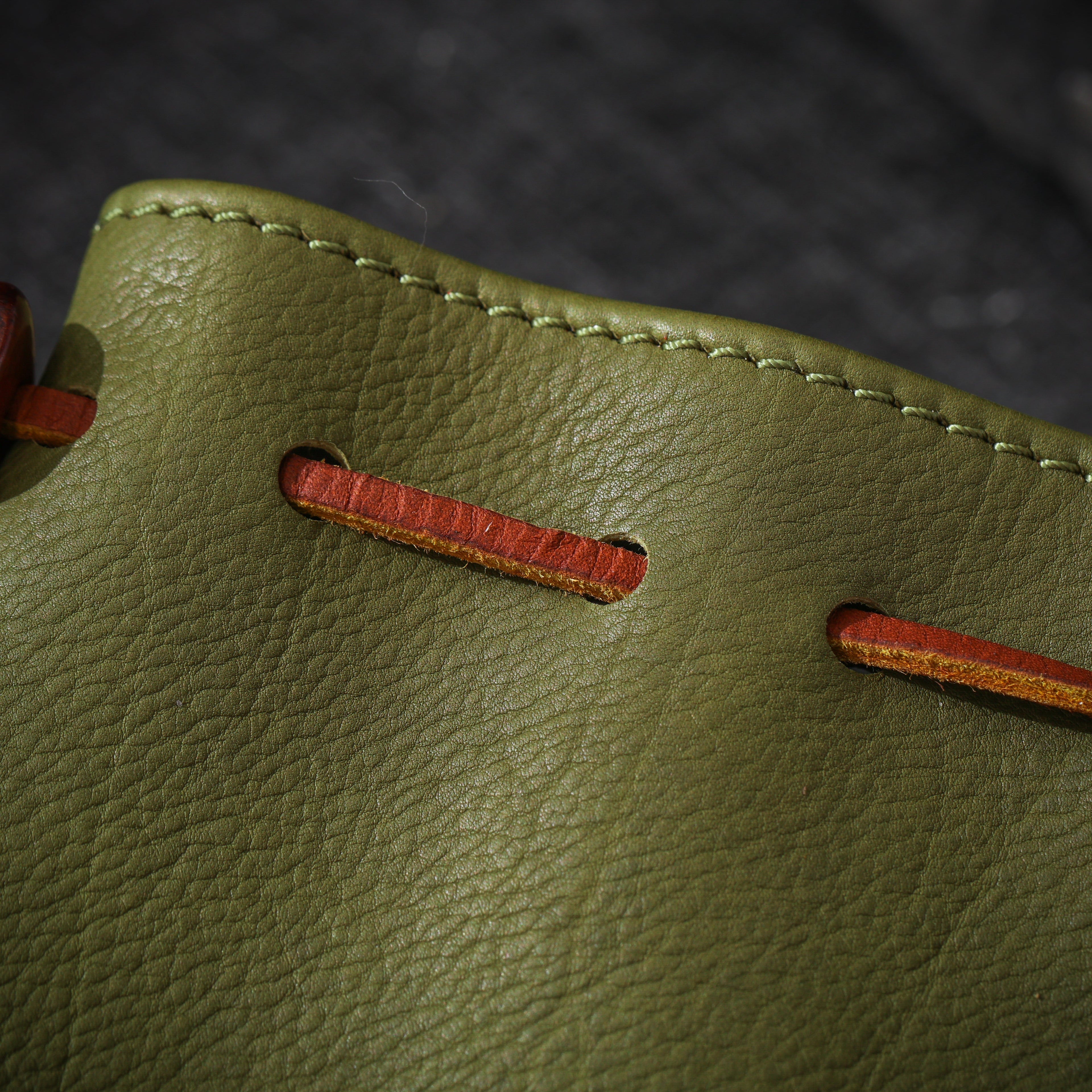 Oiled Cowhide Jewelry Pouch