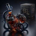 Octopus Glass Decanter Bottle Empty Whiskey Bottle