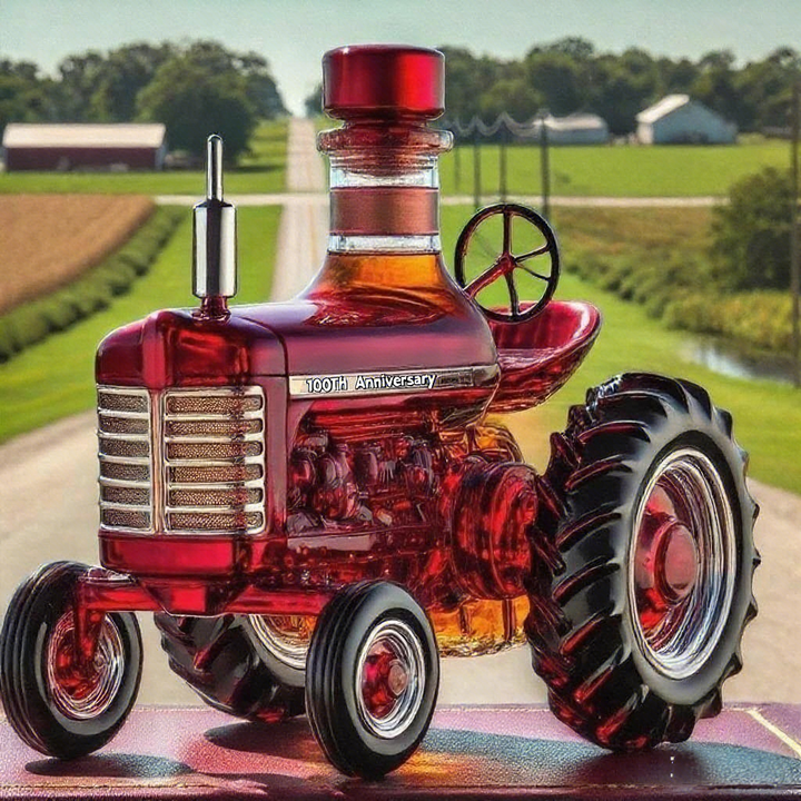 Farmall 100Th Anniversary Empty Whiskey Bottle