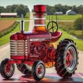 Farmall 100Th Anniversary Empty Whiskey Bottle
