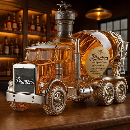 Cement Mixer Truck Whiskey Decanter / Empty Whiskey Bottle