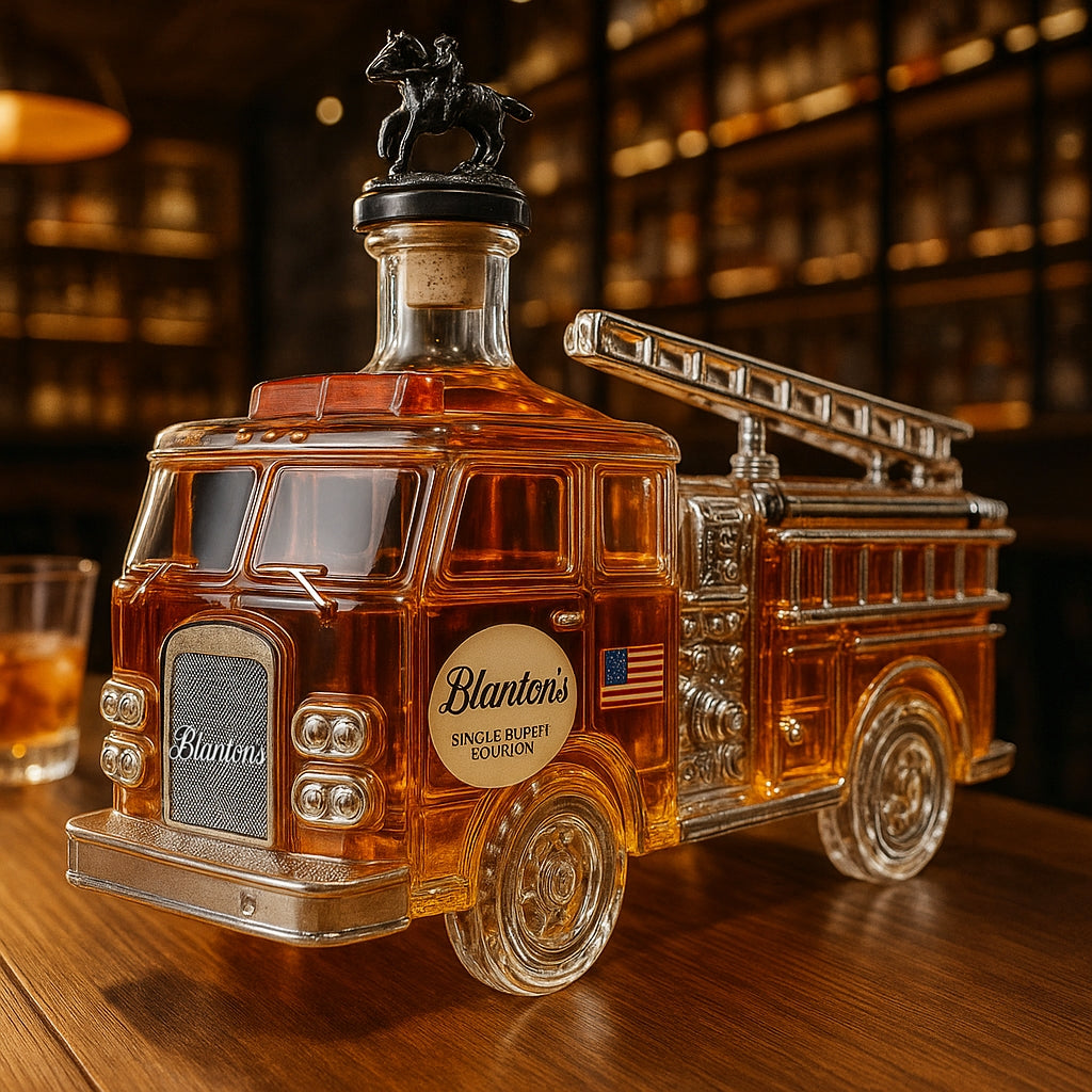 Fire Truck Whiskey Decanter / Empty Whiskey Bottle
