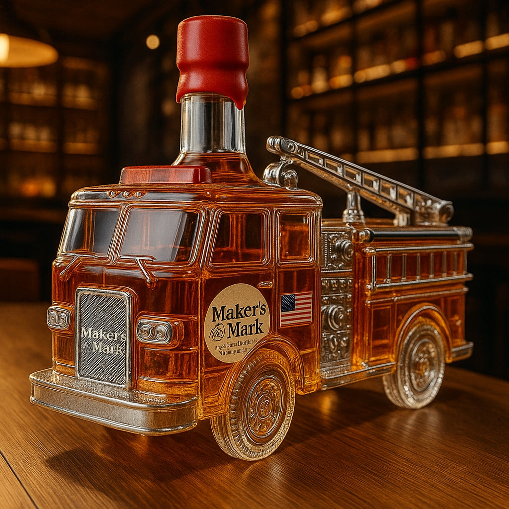 Fire Truck Whiskey Decanter / Empty Whiskey Bottle
