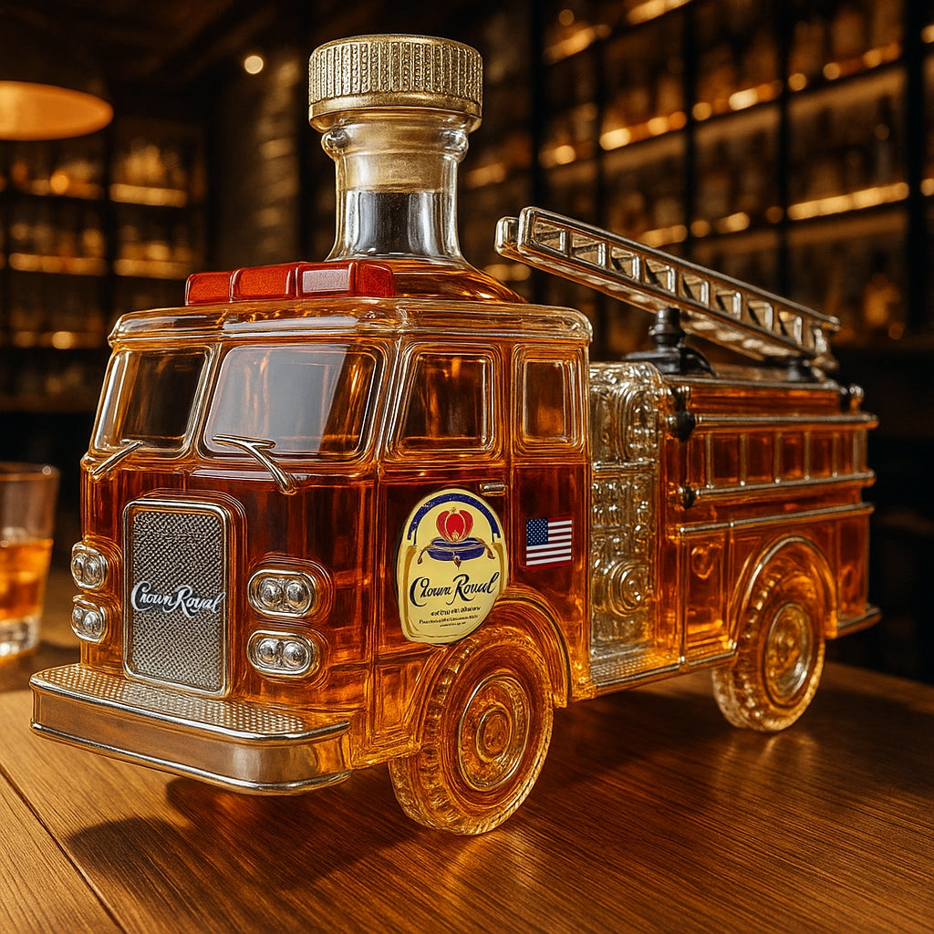 Fire Truck Whiskey Decanter / Empty Whiskey Bottle