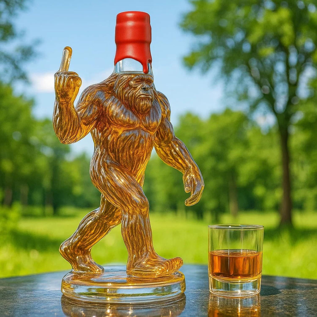 Funny Bigfoot Finger Bottle