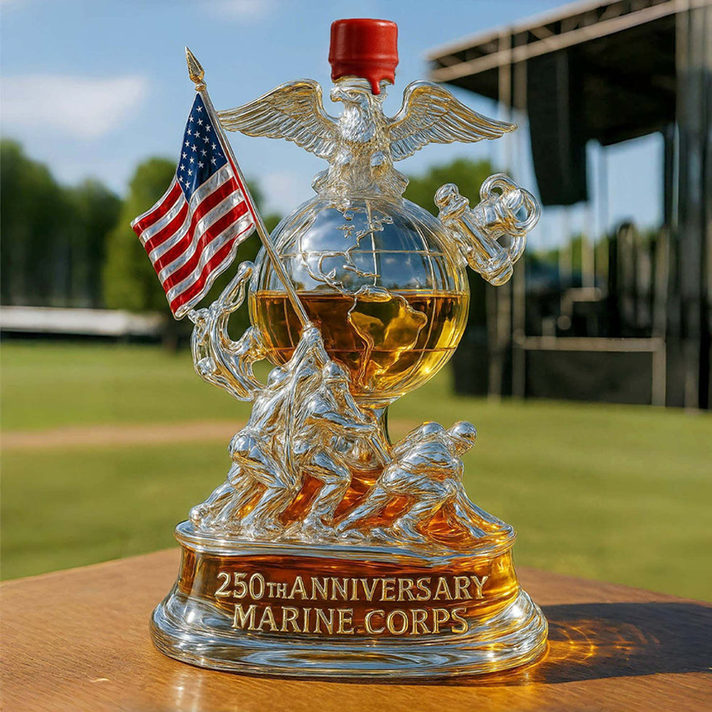 250th Anniversary Military Tribute Whiskey Bottle