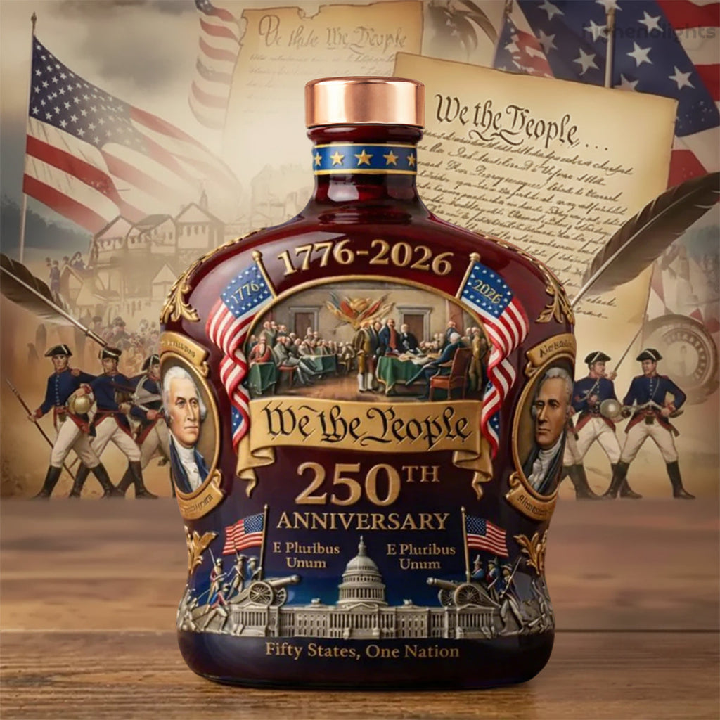US 250th Anniversary 1776–2026 Edition Glass Bottle