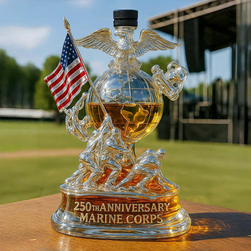 250th Anniversary Military Tribute Whiskey Bottle
