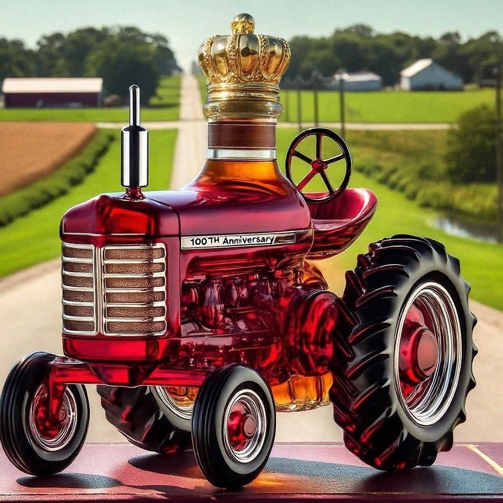 Farmall 100Th Anniversary Empty Whiskey Bottle