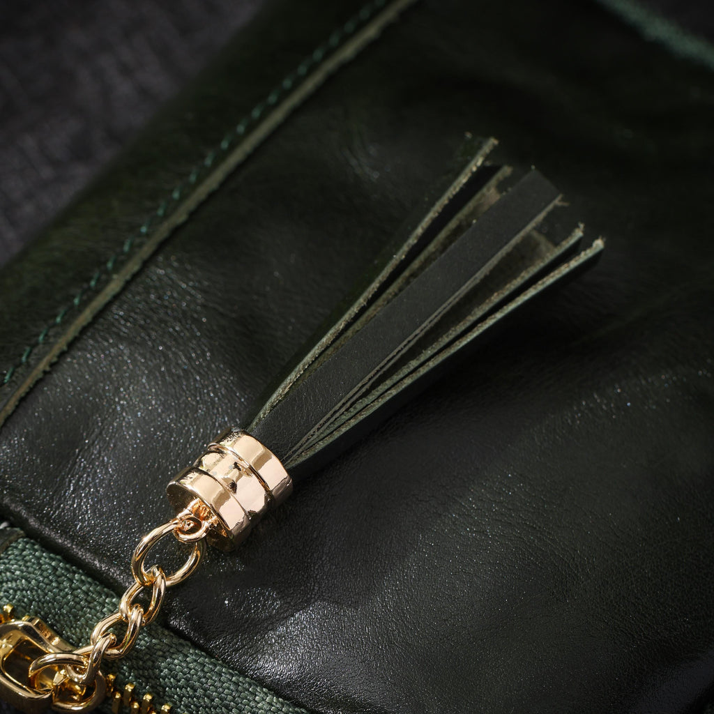 Oiled Cowhide Jewelry Pouch