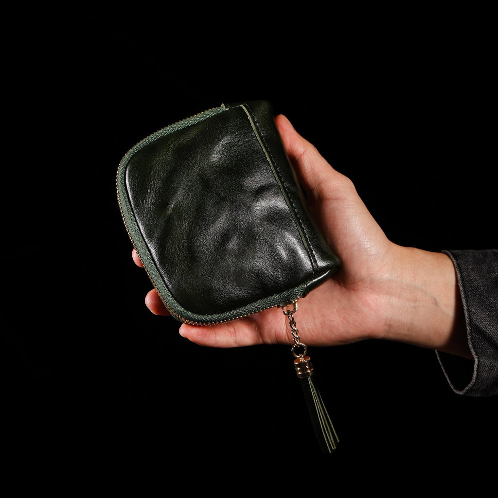 Oiled Cowhide Jewelry Pouch