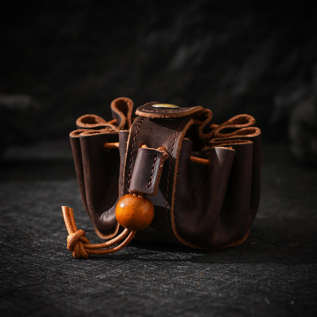 Oiled Cowhide Mini Jewelry Pouch