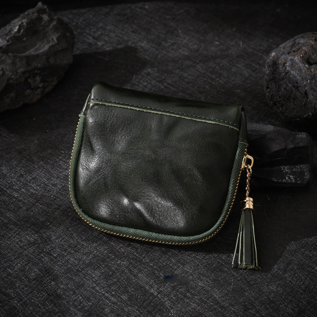 Oiled Cowhide Jewelry Pouch