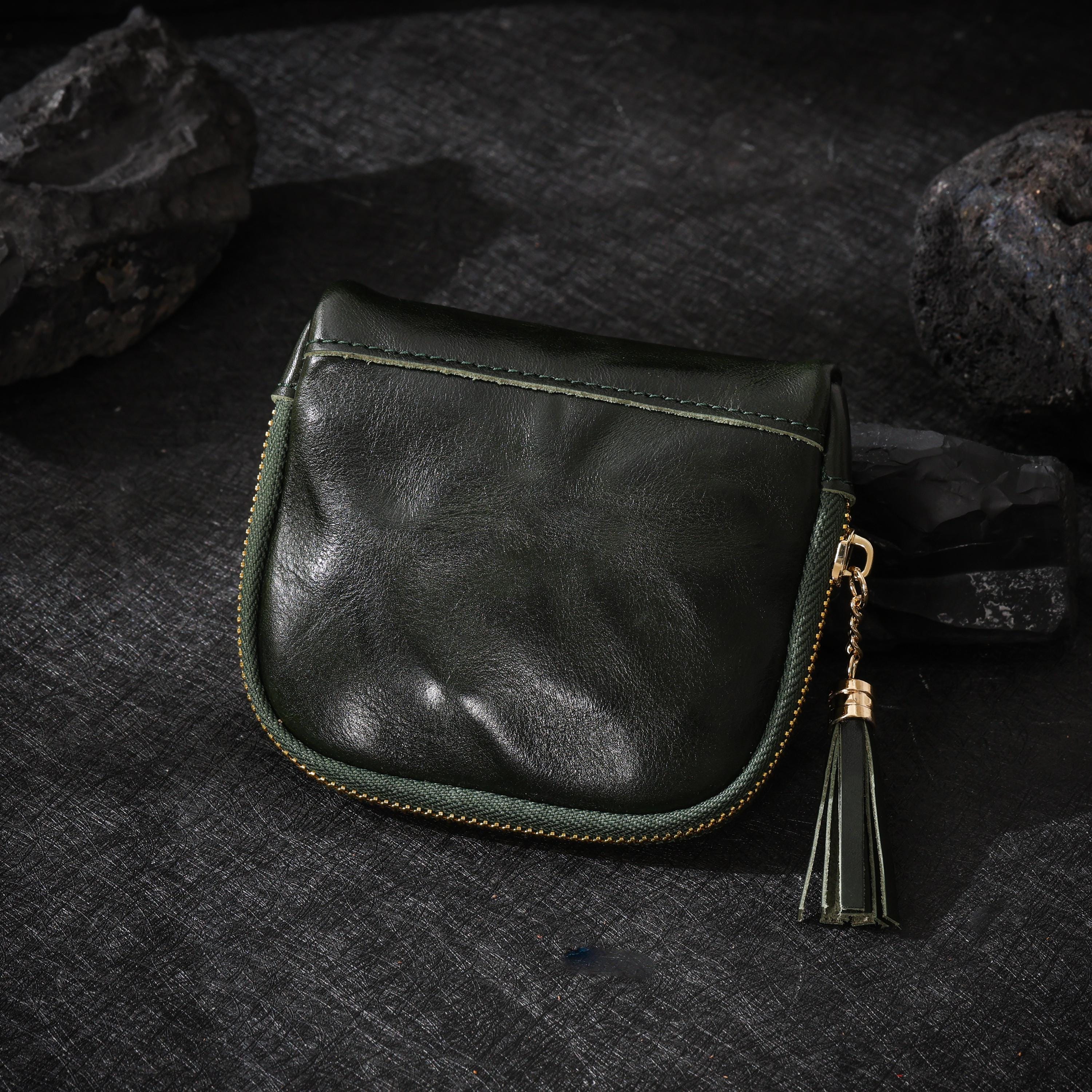Oiled Cowhide Jewelry Pouch