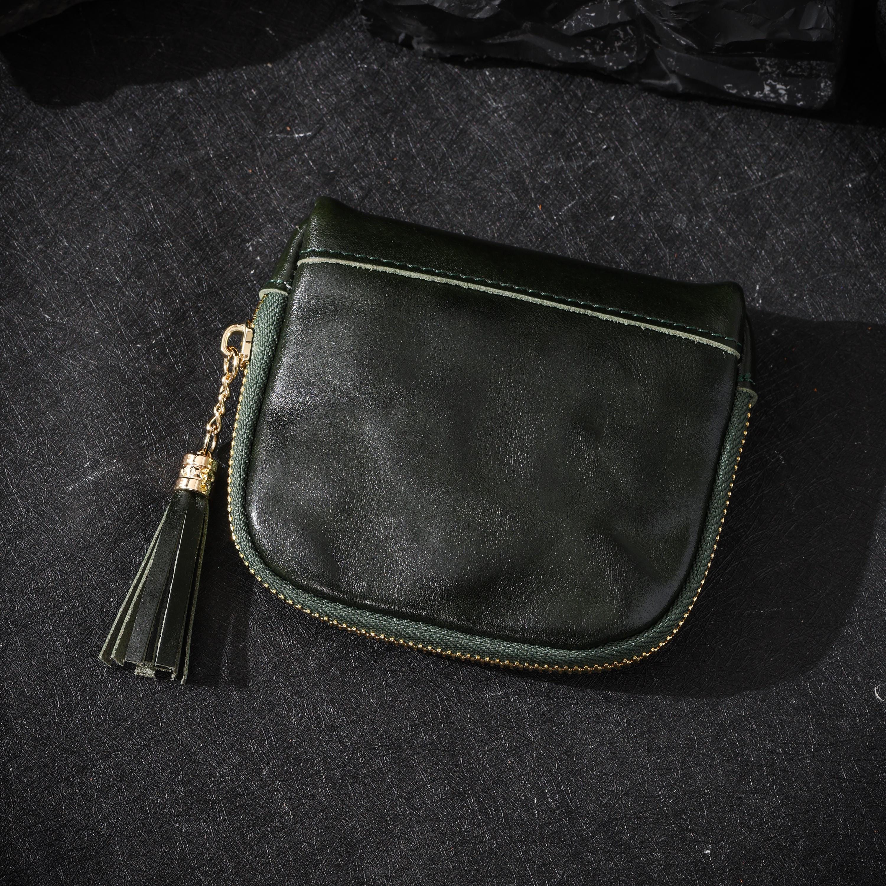 Oiled Cowhide Jewelry Pouch
