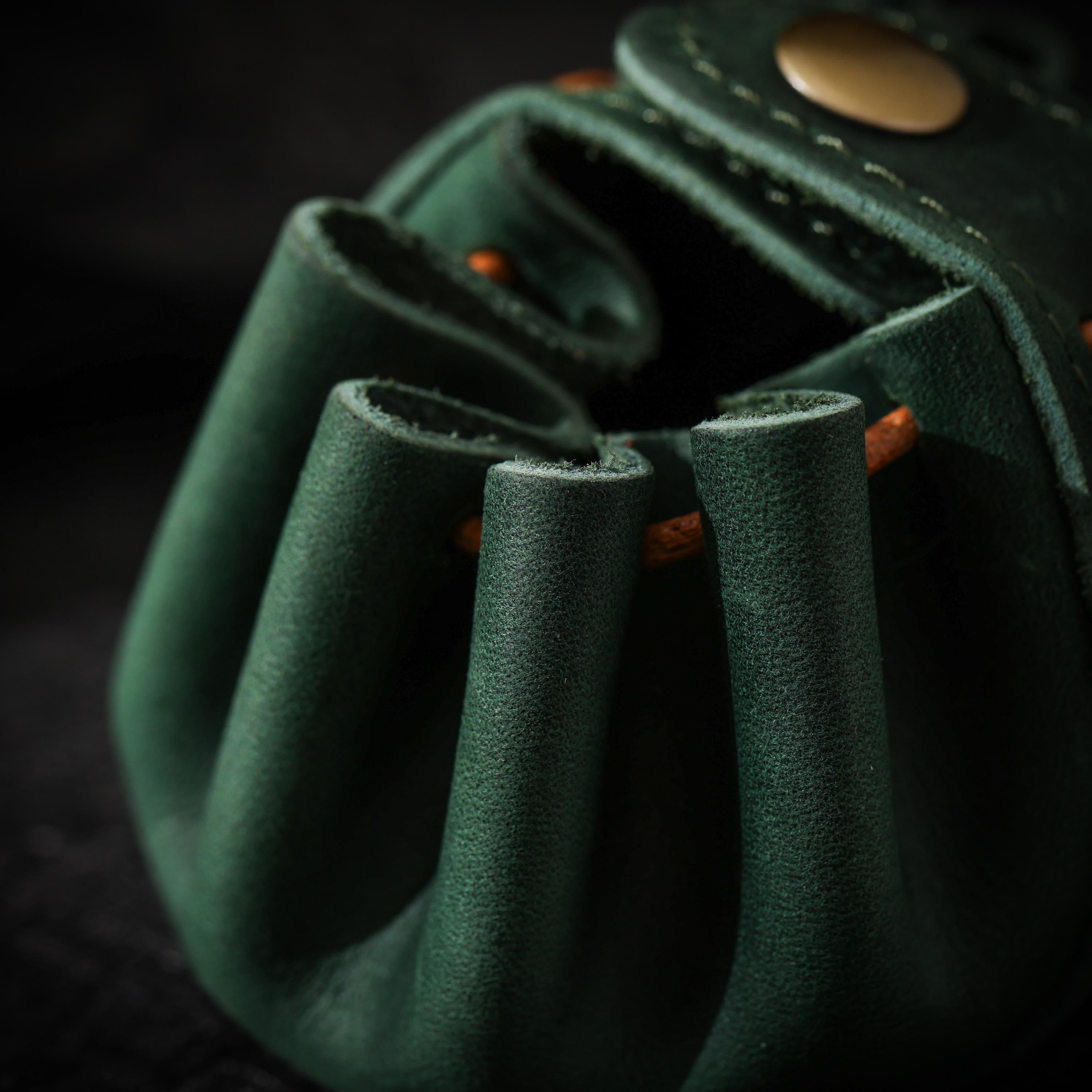 Oiled Cowhide Mini Jewelry Pouch