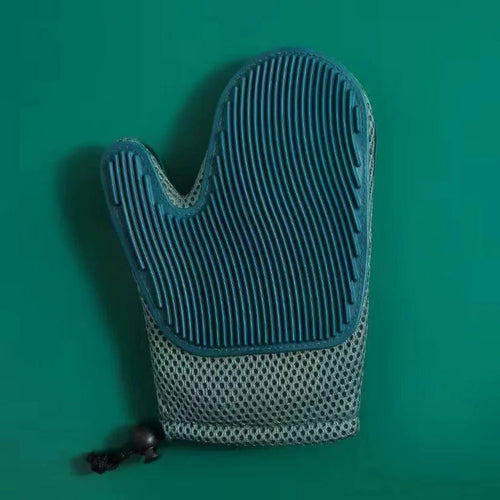 2 in 1 cat glove for grooming