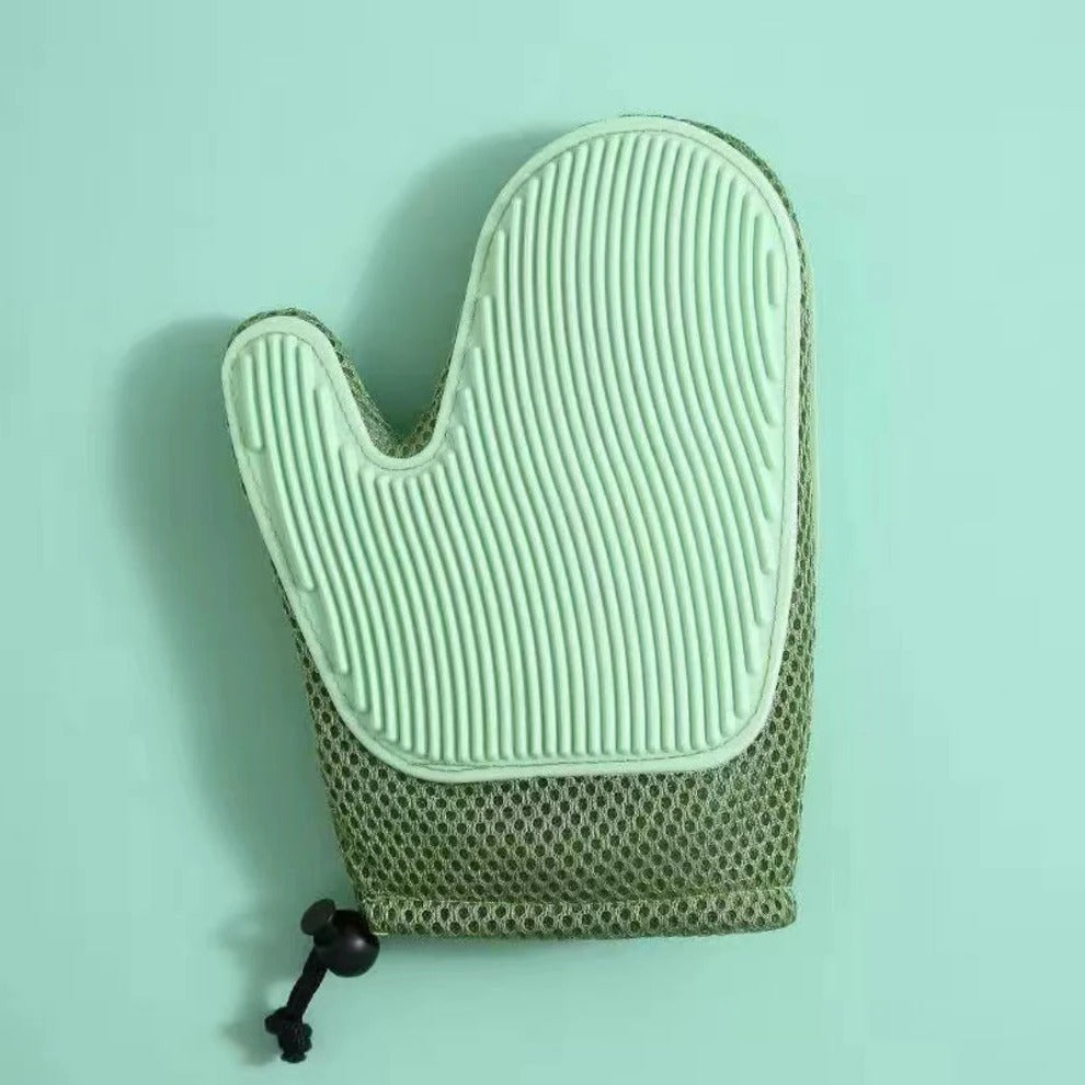 2 in 1 cat glove for grooming